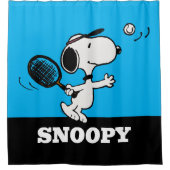 pinda's | Snoopy speelt tennis Douchegordijn (Voorkant)