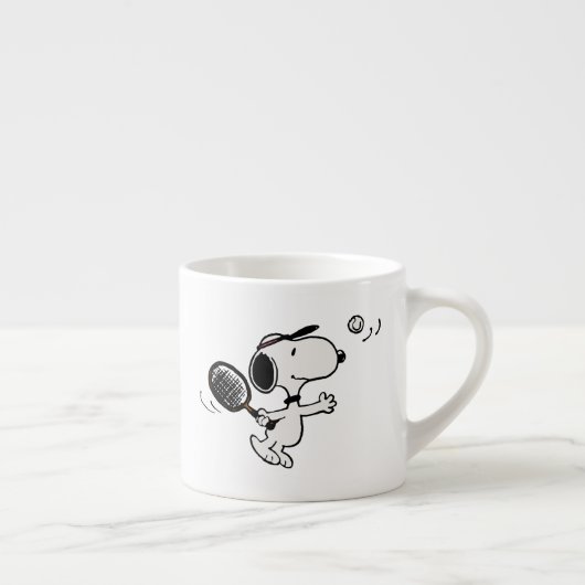pinda's | Snoopy speelt tennis Espresso Kop (Rechts)