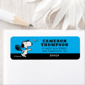 pinda's | Snoopy speelt tennis Etiket (Insitu)