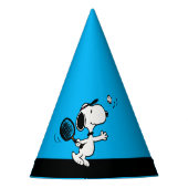 pinda's | Snoopy speelt tennis Feesthoedjes (Voorkant)