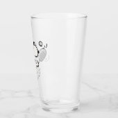 pinda's | Snoopy speelt tennis Glas (Links)