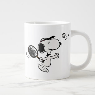 pinda's   Snoopy speelt tennis Grote Koffiekop
