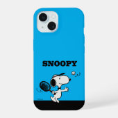 pinda's | Snoopy speelt tennis iPhone 15 Case (Achterkant)