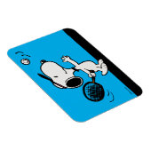 pinda's | Snoopy speelt tennis Magneet (Rechterzijde)