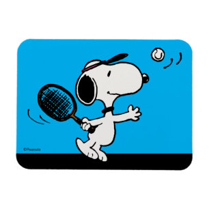 pinda's   Snoopy speelt tennis Magneet