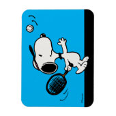 pinda's | Snoopy speelt tennis Magneet (Verticaal)