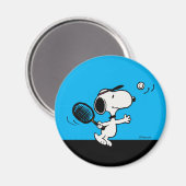 pinda's | Snoopy speelt tennis Magneet (Voorkant / Achterkant)