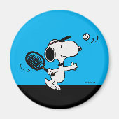 pinda's | Snoopy speelt tennis Magneet (Voorkant)