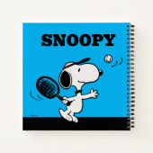 pinda's | Snoopy speelt tennis Notitieboek (Achterkant)