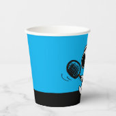 pinda's | Snoopy speelt tennis Papieren Bekers (Voorkant)