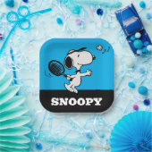 pinda's | Snoopy speelt tennis Papieren Bordje (Feest)