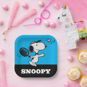 pinda's | Snoopy speelt tennis Papieren Bordje (Feest)