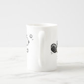 pinda's | Snoopy speelt tennis Porselein Kop (Achterkant)