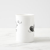 pinda's | Snoopy speelt tennis Porselein Kop (Voorkant)