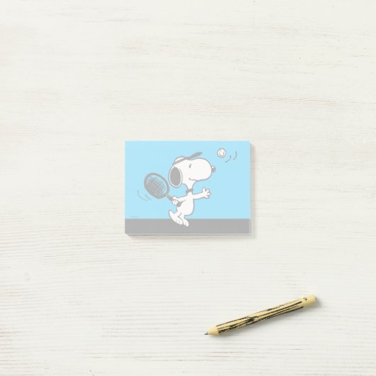 pinda's | Snoopy speelt tennis Post-it® Notes (Op bureau)