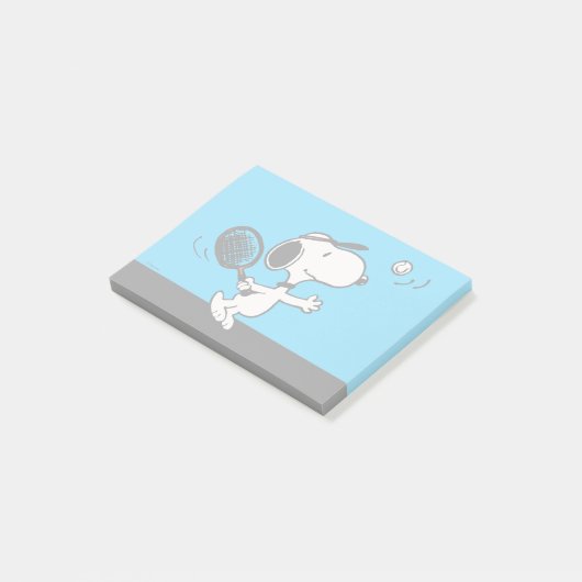 pinda's | Snoopy speelt tennis Post-it® Notes (Schuin)
