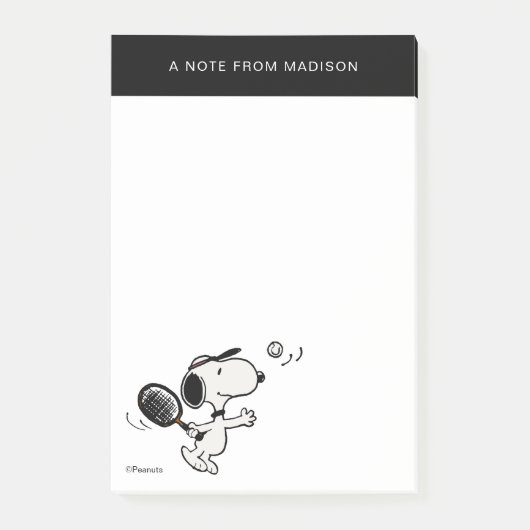 pinda's | Snoopy speelt tennis Post-it® Notes (Voorkant)