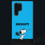 pinda's | Snoopy speelt tennis Samsung Galaxy Hoesje<br><div class="desc">In de strip en animatiefilms van Peanuts wordt Snoopy vaak afgebeeld terwijl hij tennis speelt tegen zijn eigenaar Charlie Brown of andere personages zoals Linus en Lucy. Dit ontwerp toont Snoopy's atletische vaardigheden en competitieve geest op een humoristische manier.</div>