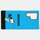 pinda's | Snoopy speelt tennis Samsung Galaxy Hoesje (Achterkant horizontaal)