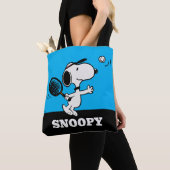 pinda's | Snoopy speelt tennis Tote Bag (Dichtbij)