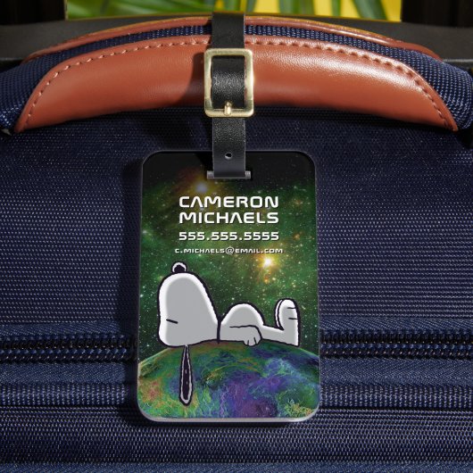 pinda's | Snoopy spp. Bagagelabel (Voorkant Insitu 2)