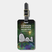 pinda's | Snoopy spp. Bagagelabel (Voorkant verticaal)