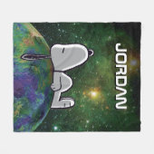 pinda's | Snoopy spp. Fleece Deken (Voorkant (Horizontaal))