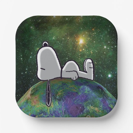 pinda's | Snoopy spp. Papieren Bordje (Voorkant)