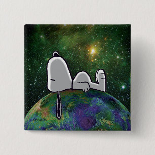 pinda's Snoopy spp. Vierkante Button 5,1 Cm