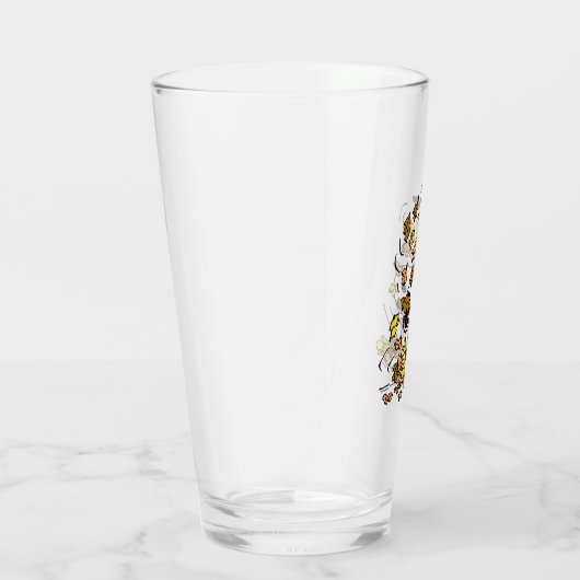 pinda's | Snoopy stapel bladeren Glas (Rechts)