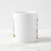 pinda's | Snoopy stapel bladeren Grote Koffiekop (Voorkant)