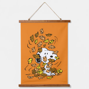 pinda's Snoopy stapel bladeren Hangend Wandkleed