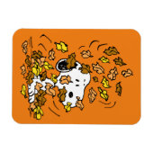pinda's | Snoopy stapel bladeren Magneet (Horizontaal)