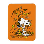 pinda's | Snoopy stapel bladeren Magneet (Verticaal)