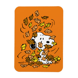 pinda's   Snoopy stapel bladeren Magneet