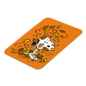 pinda's | Snoopy stapel bladeren Magneet (Linkerzijde)