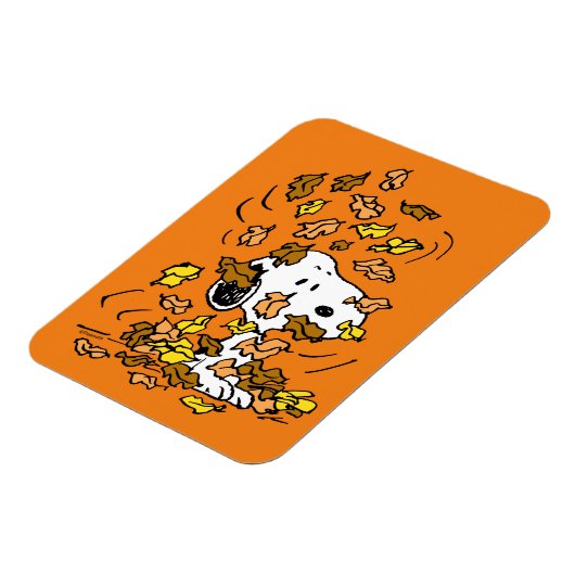pinda's | Snoopy stapel bladeren Magneet (Linkerzijde)