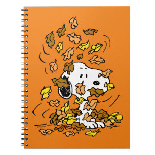 pinda's   Snoopy stapel bladeren Notitieboek