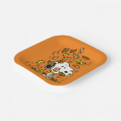 pinda's | Snoopy stapel bladeren Papieren Bordje (Gebogen)