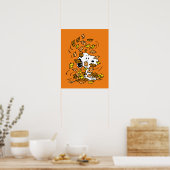 pinda's | Snoopy stapel bladeren Poster (Keuken)