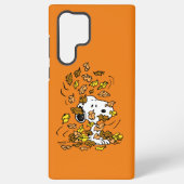 pinda's | Snoopy stapel bladeren Samsung Galaxy Hoesje (Achterkant)