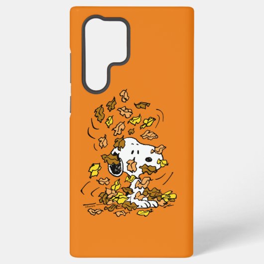 pinda's | Snoopy stapel bladeren Samsung Galaxy Hoesje (Achterkant)