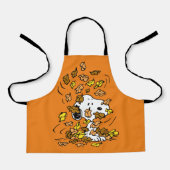 pinda's | Snoopy stapel bladeren Schort (Voorkant)