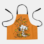 pinda's | Snoopy stapel bladeren Schort (Voorkant)