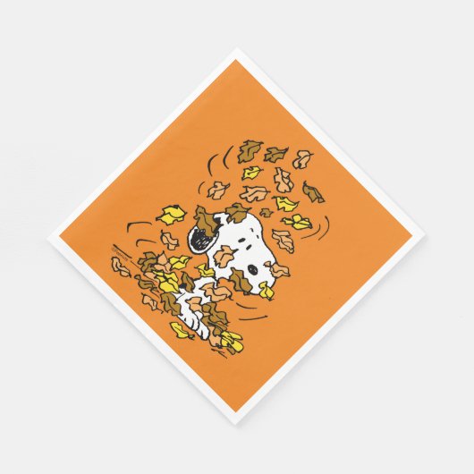 pinda's | Snoopy stapel bladeren Servet (Hoek)