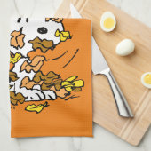 pinda's | Snoopy stapel bladeren Theedoek (Quarter Fold)