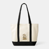 pinda's | Snoopy stapel bladeren Tote Bag (Achterkant)