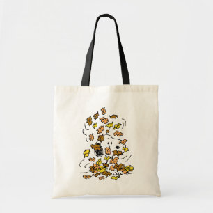 pinda's   Snoopy stapel bladeren Tote Bag