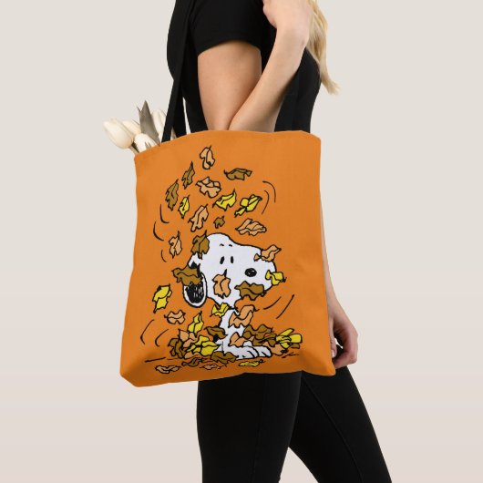 pinda's | Snoopy stapel bladeren Tote Bag (Dichtbij)