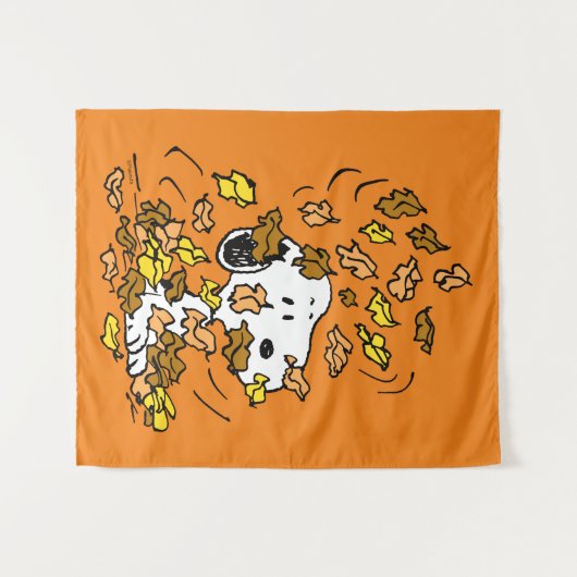 pinda's | Snoopy stapel bladeren Wandkleed (Voorkant (horizontaal))